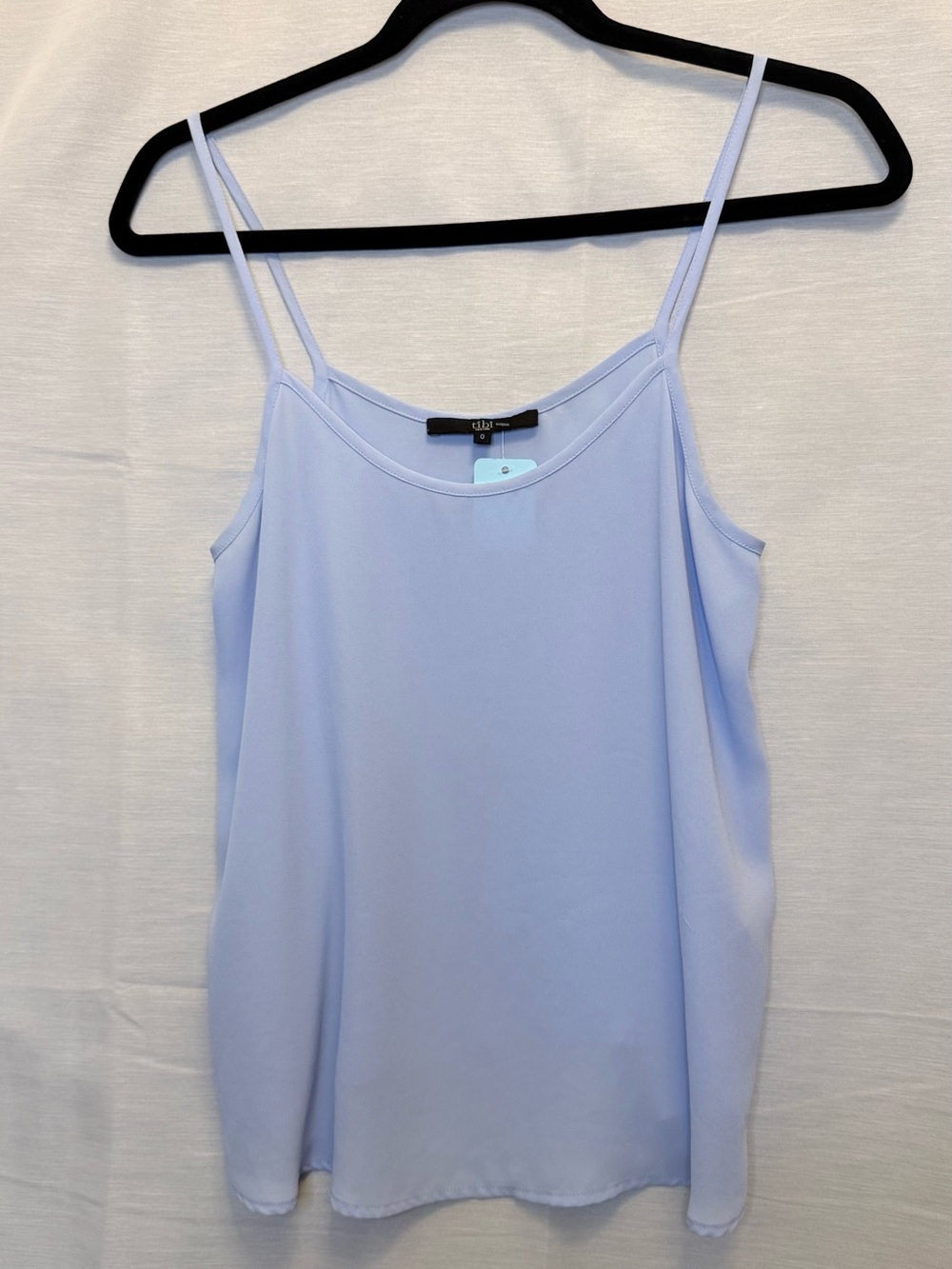 100% SILK Light Blue Women's Camisole Tank Top